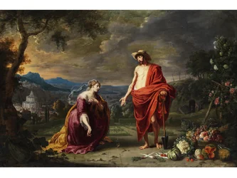 Jesus as a Gardener before the Kneeling Mary Magdalene